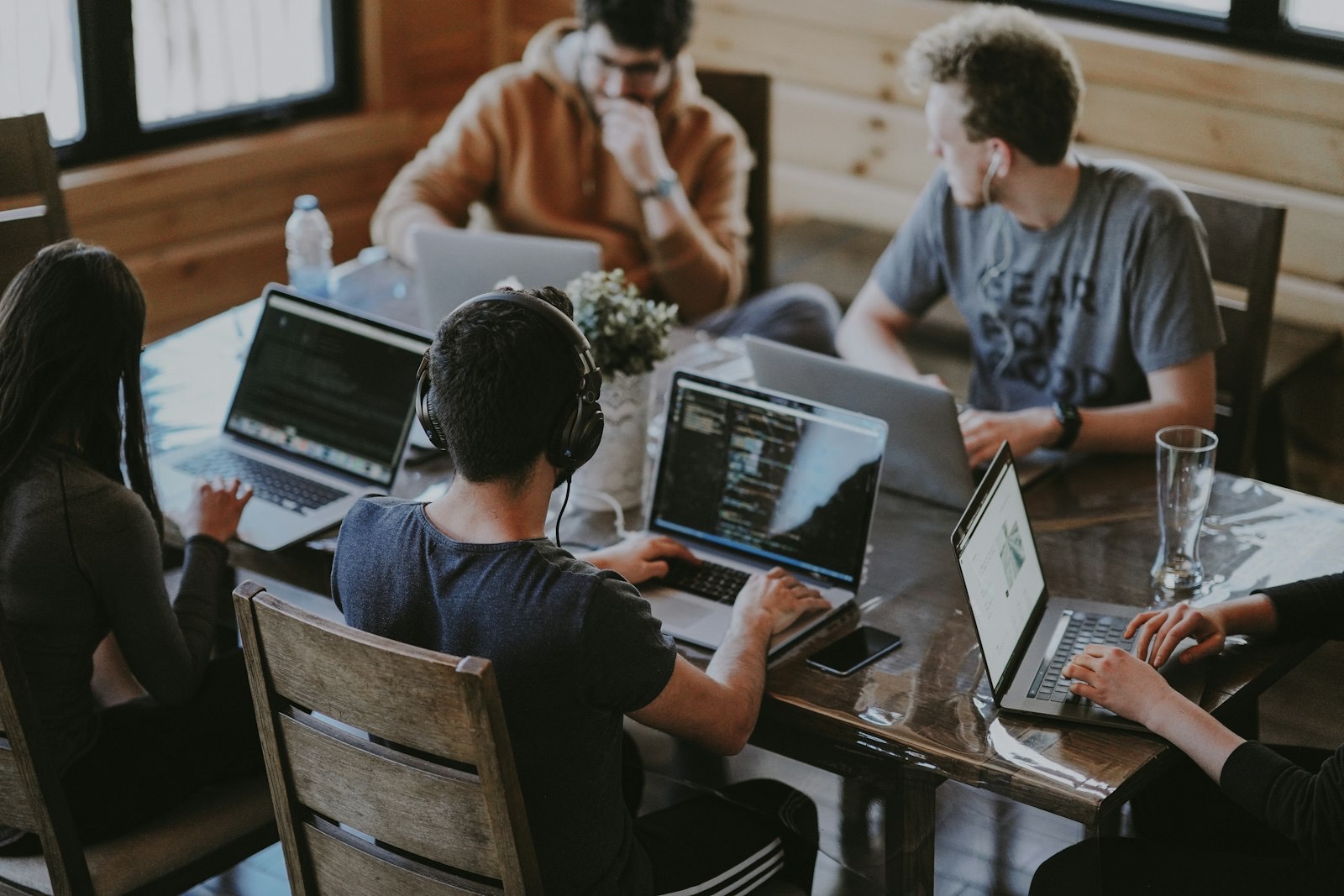 Founders and operators shipping product together at a shared desk